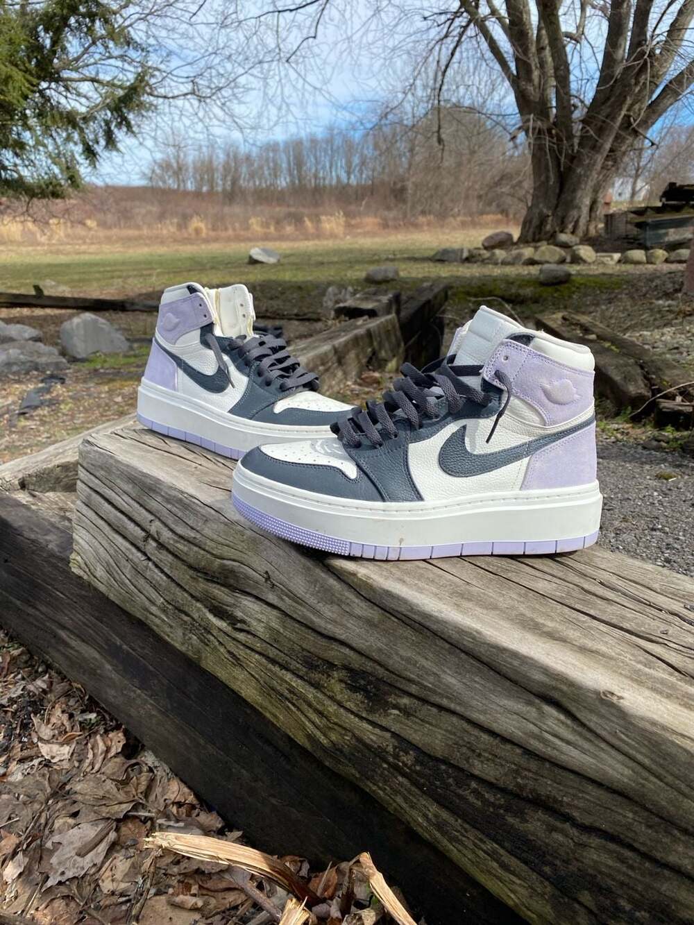 Nike Air Jordan 1 Elevate High Titanium Purple Women's Sneakers S-11